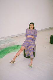 SPA X SILK CARPATHIA SKIRT IN HYACINTH