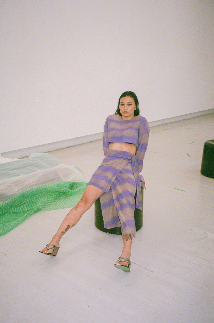SPA X SILK CARPATHIA SKIRT IN HYACINTH