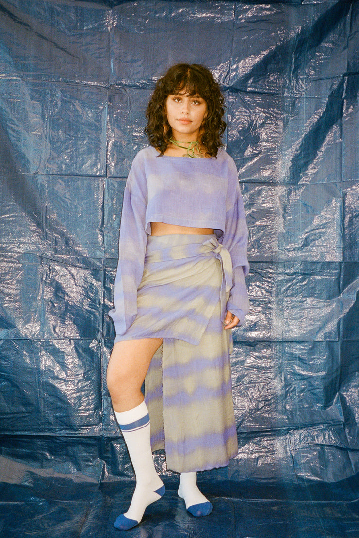 SPA X SILK CARPATHIA SKIRT IN HYACINTH