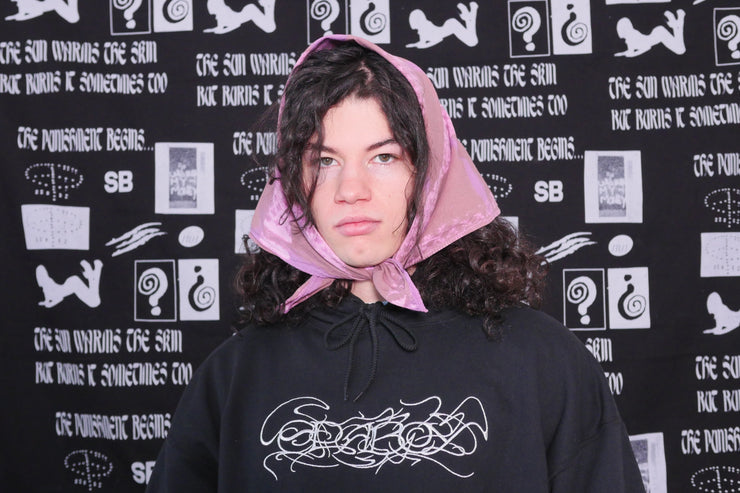 PINK CLOUDS - PLAID BANDANA