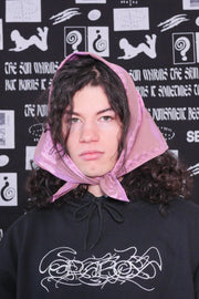 PINK CLOUDS - PLAID BANDANA